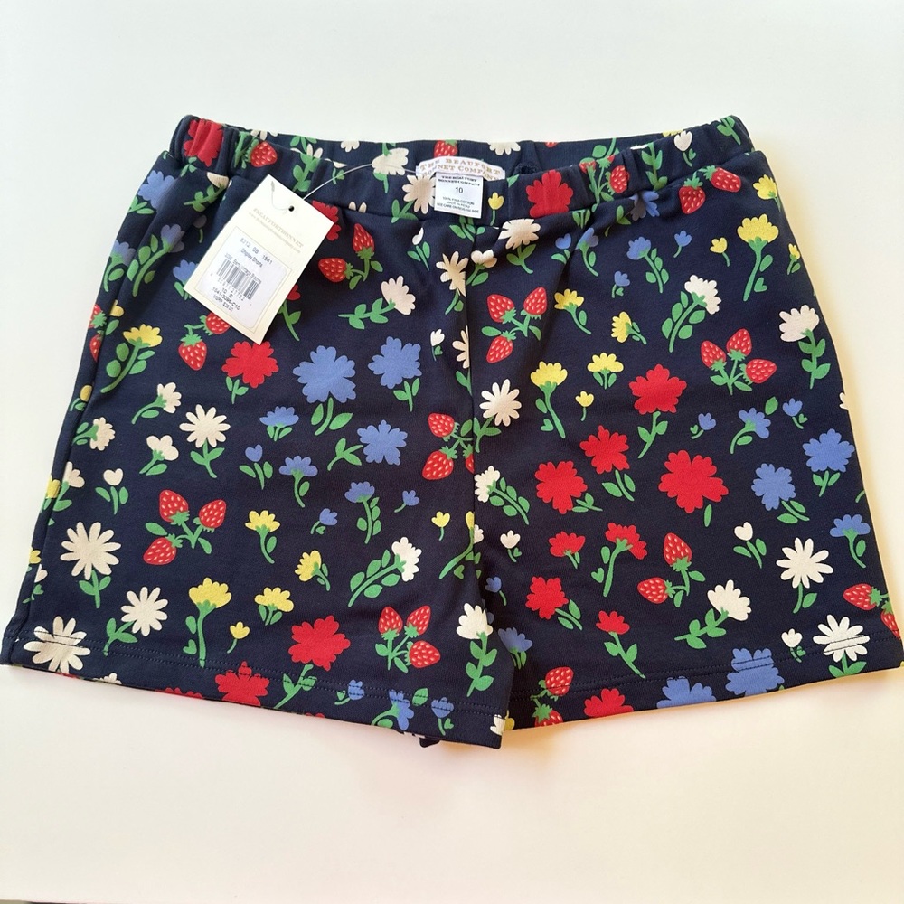 TBBC Shipley Shorts Berry Vintage Blooms - Girls 10